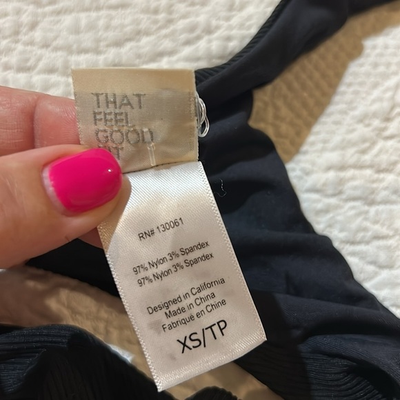 L Space Terra Ribbed keyhole cutout Racerback swim top. NWOT. XS - Picture 6 of 8